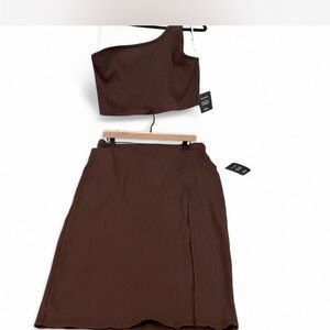 Elegant Brown Women's Skirt